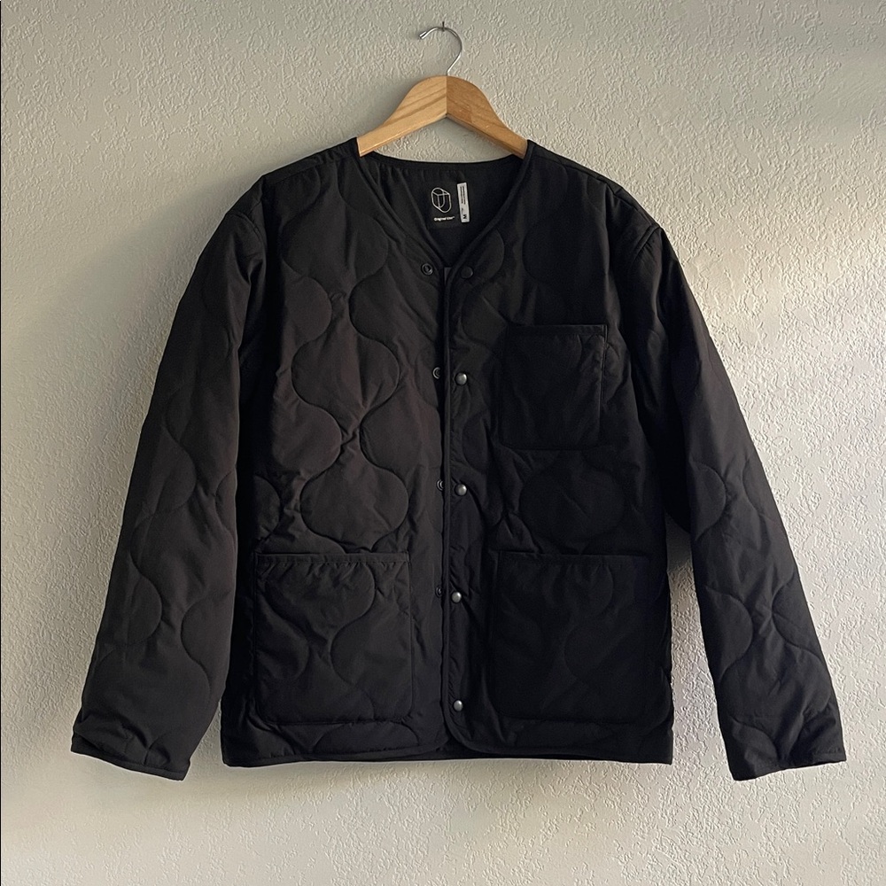 Black Quilted Men's Jacket